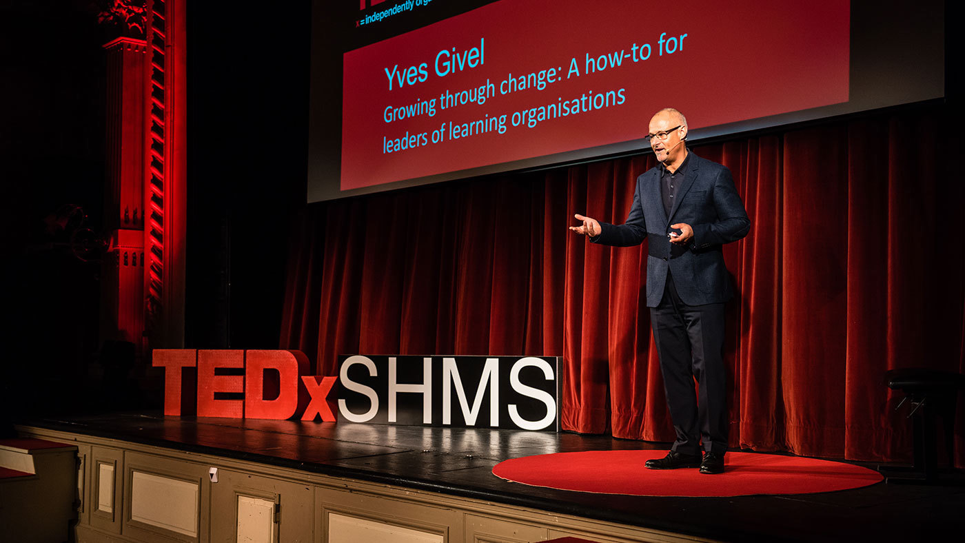Yves Givel, Vice President of Human Resources at Hyatt Hotels at TEDx event