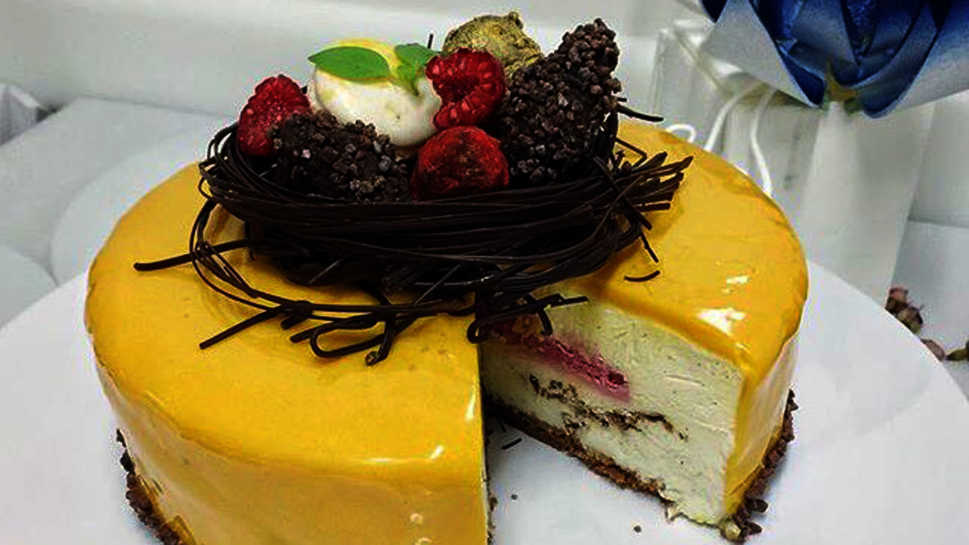 Yellow Beautiful Cake from Culinary Alumna