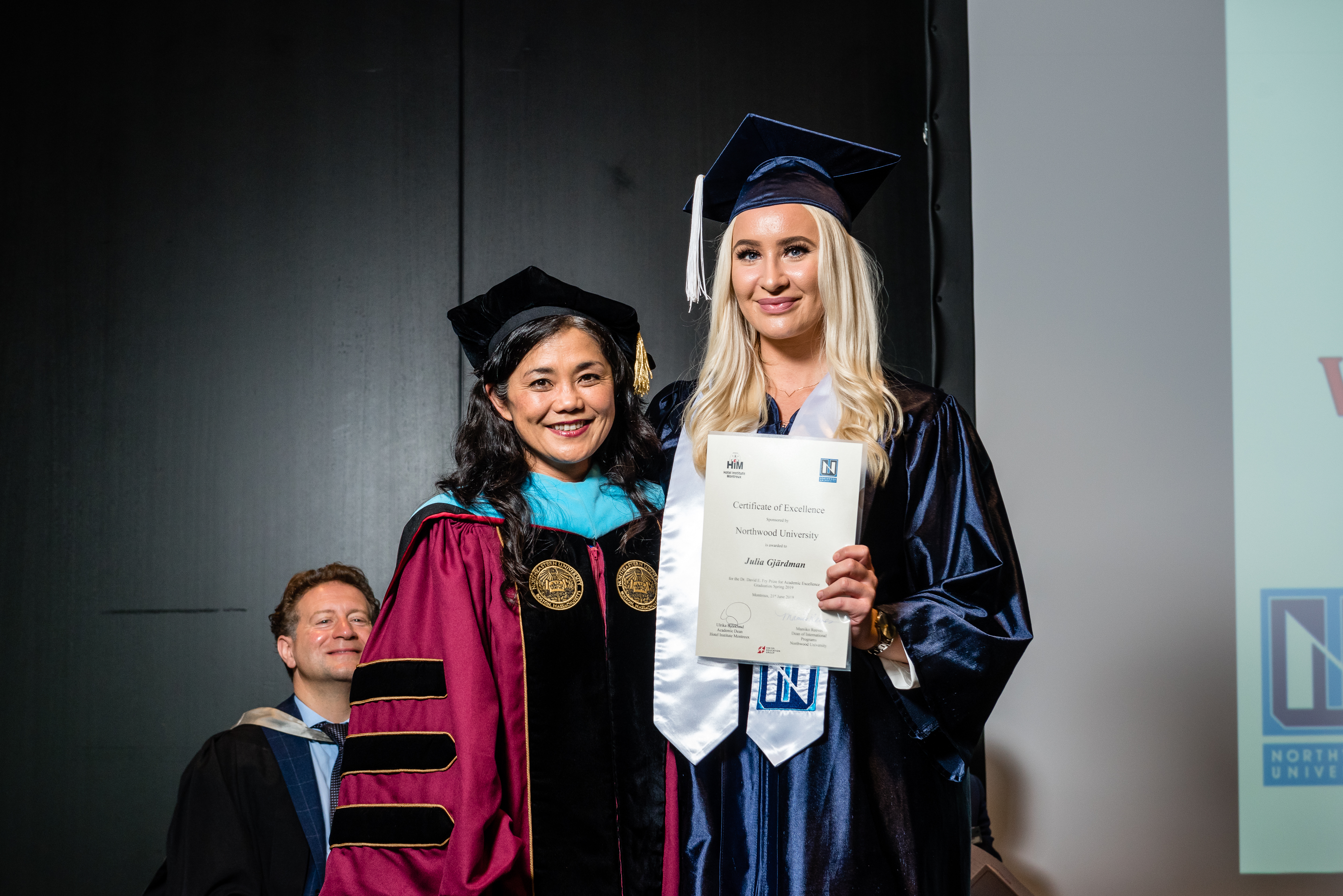  Hotel Institute Montreux student Julia GjÃ¤rdman at Graduation