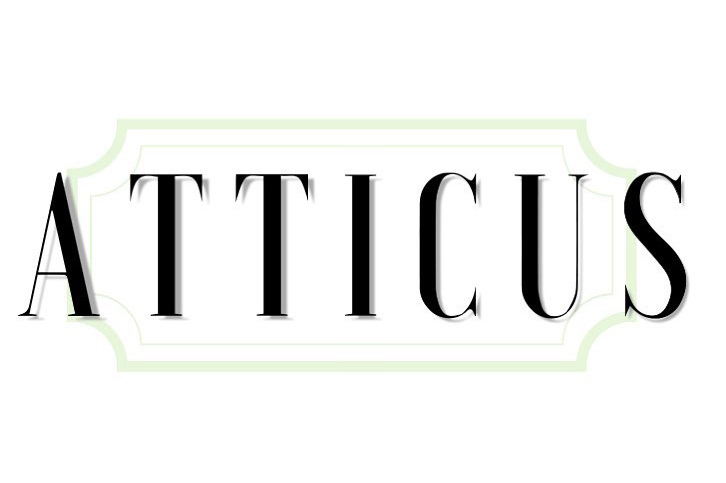Logo for Atticus, a fine dining catering brand in Delhi, India.